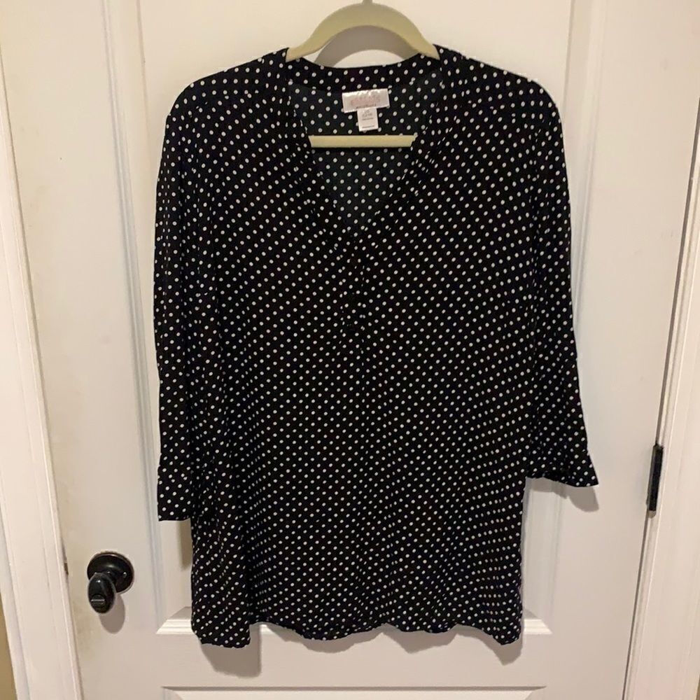 Great expectations Maternity polka dot top
